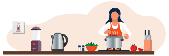 Think about the portion required before cooking/ordering food.