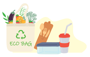 Bring your own shopping bags.