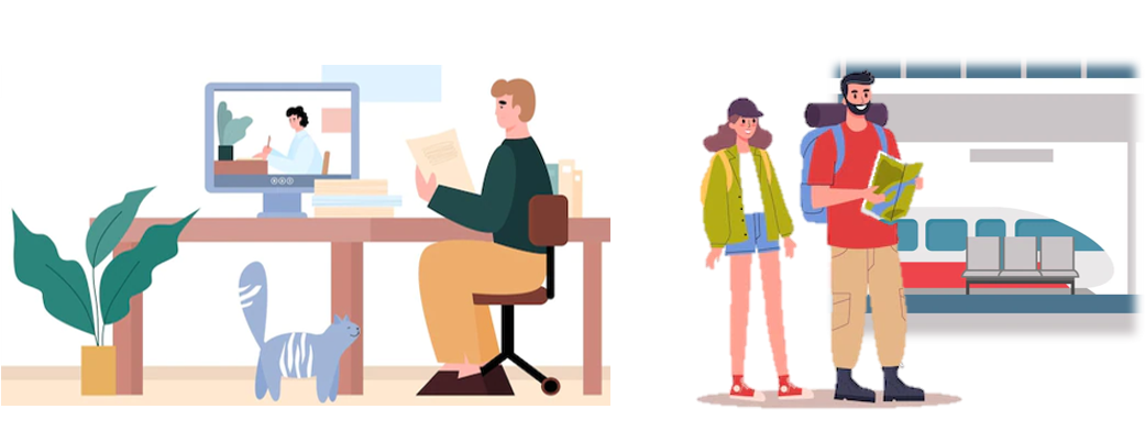 Replace overseas business trips by video conferencing or emails. (A round trip flight from Hong Kong to Tokyo could generate over 400 kg CO<sub>2</sub>-e)